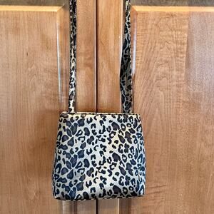 Nine West Satin Leopard Print Purse Shoulder Bag Adorable Women's purse! NEW!